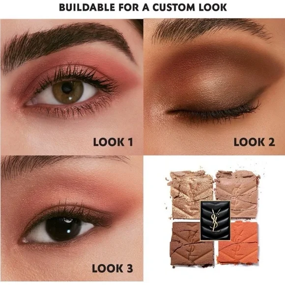 YSL EYE SHADOWS PALLETE 810 over orange